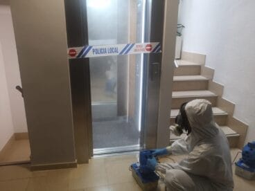 Desinfección de edificios públicos