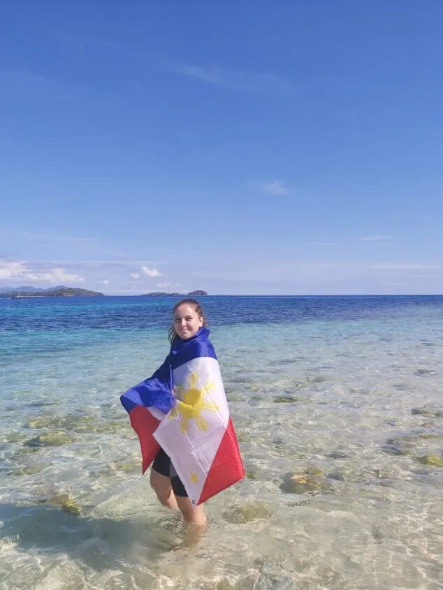 Imagen: Laura Giuliano en Filipinas