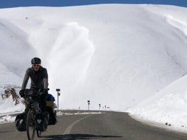 Lucas Muniz durante el viaje