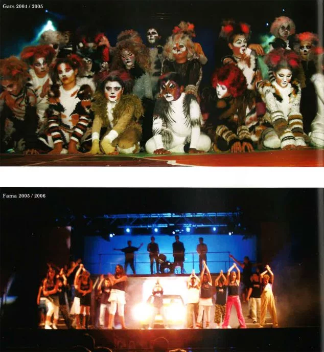Imagen: Los Musicales del Trenc d'Alba (Foto extraída del libro '25 anys al CEIP Trenc d'Alba', de 2009)