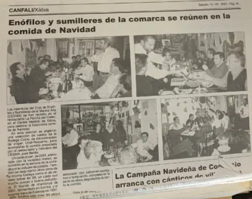 Publicación del años 2004 sobre las catas de La Parrilla del Celler