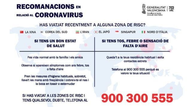 Imagen: Recomendaciones coronavirus