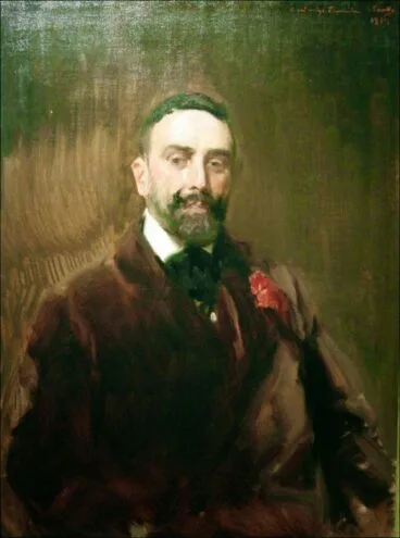Retrato del doctor González pintado por Joaquín Sorolla (Fuente: blog https://joaquin-sorolla.blogspot.com/)