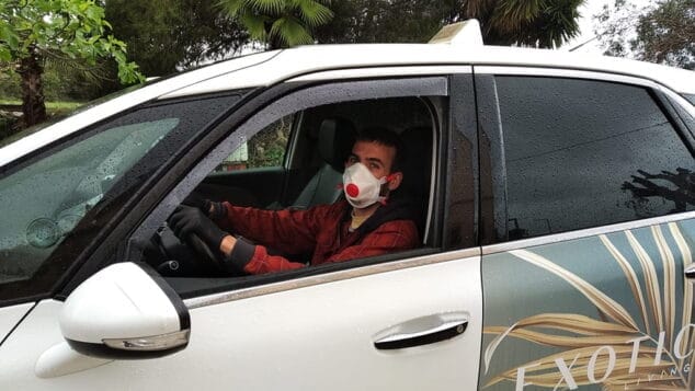 Imagen: Taxista en Jávea ante el coronavirus