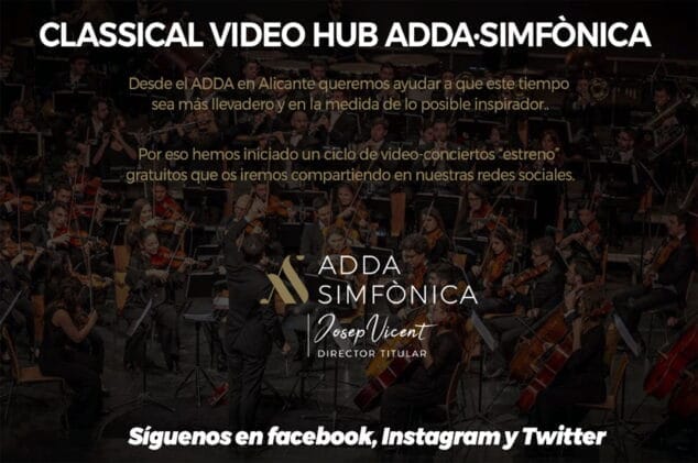 Imagen: Cartel informativo de ADDA Simfònica