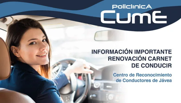 Imagen: Información del Centro de Reconocimiento de Conductores Jávea