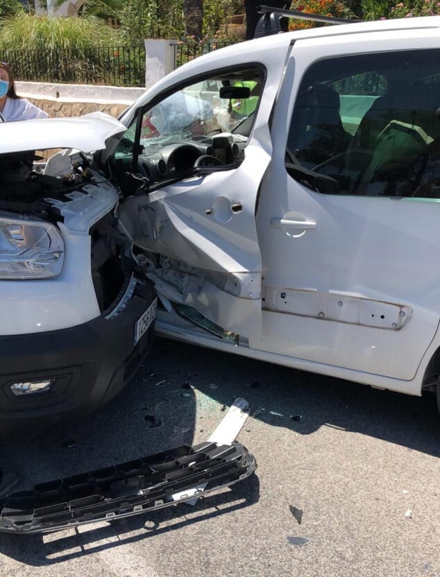 Imagen: Accidente en Xàbia
