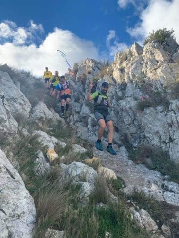 Atleta del Llebeig en un carrera