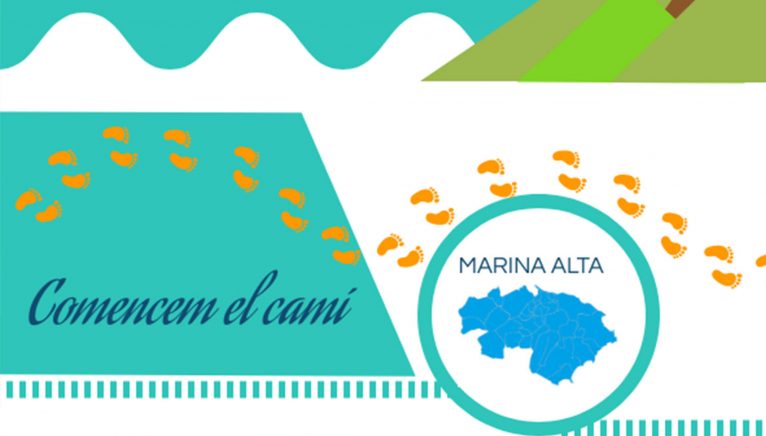 Detalle del cartel del proyecto Passaport Marina Alta