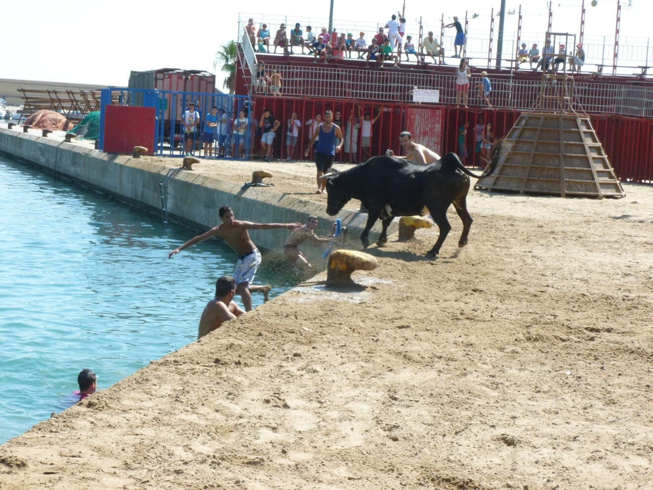 En una sesión de Els bous a la mar