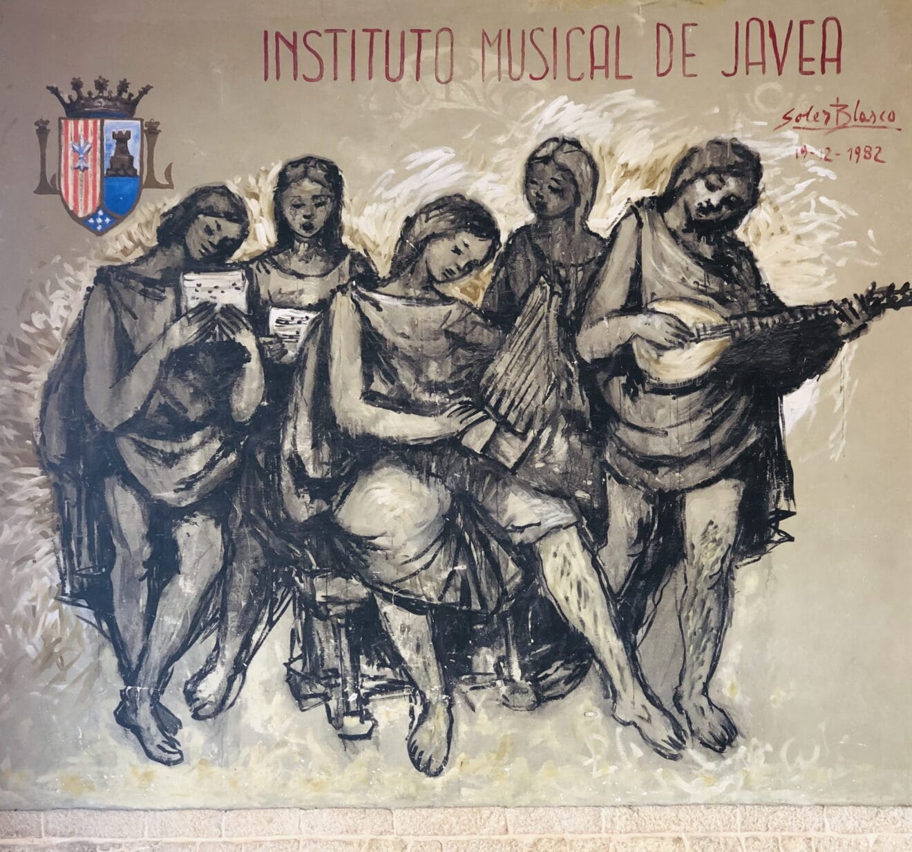 La alegoría de la música pintada por Soler Blasco