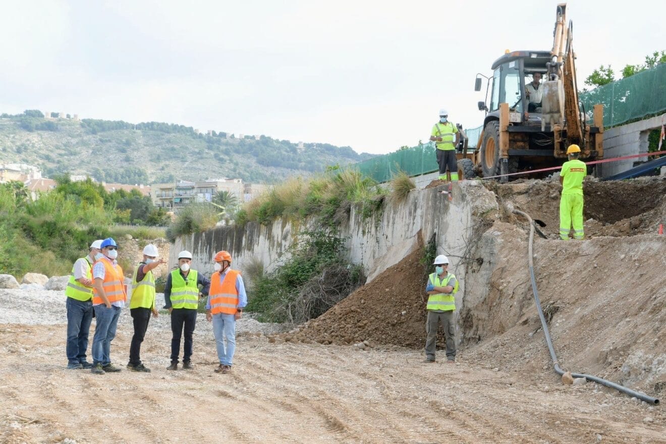 Obras de Amjasa en el cauce del río Gorgos