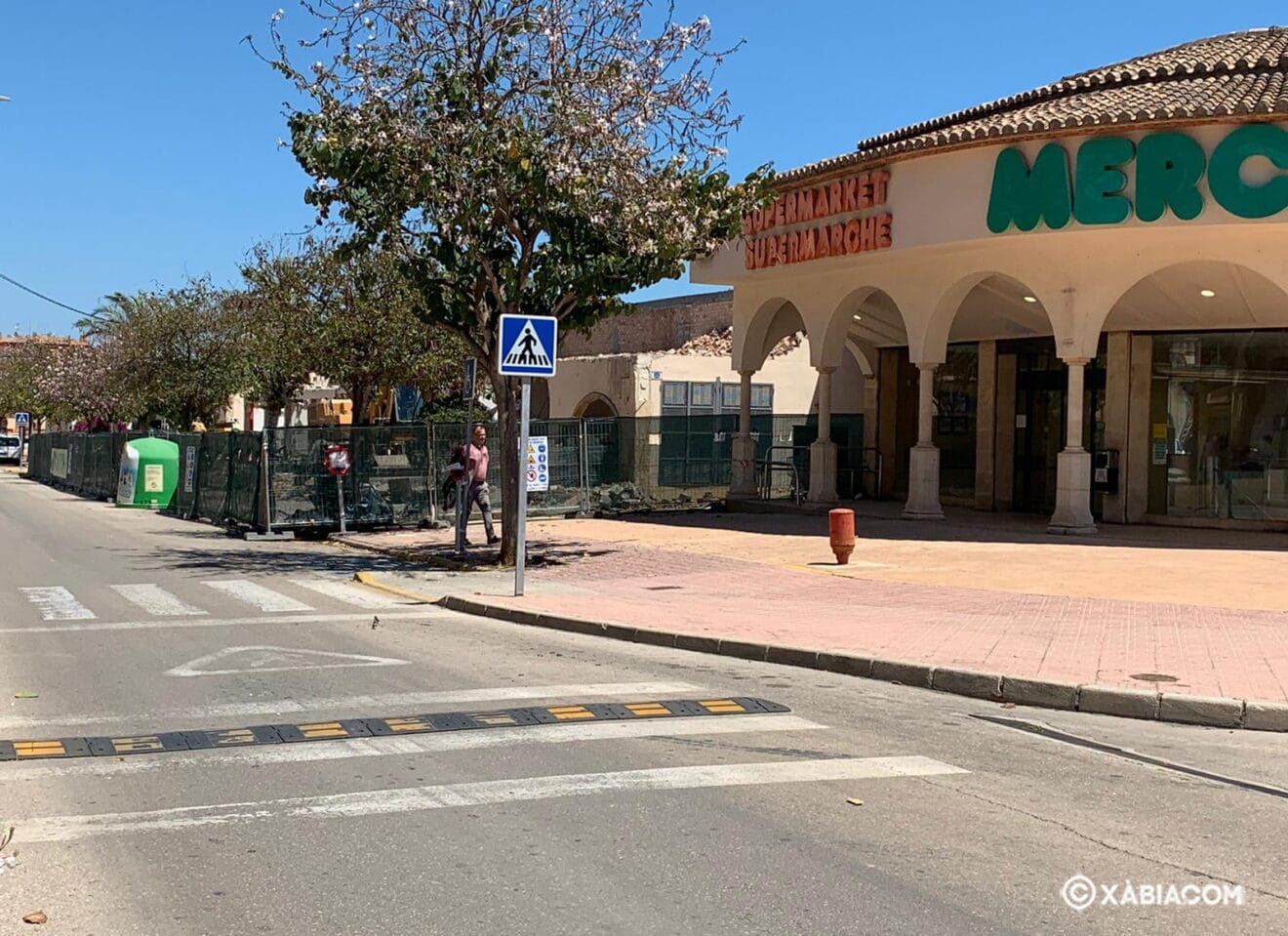 obras en el Mercadona de Xàbia