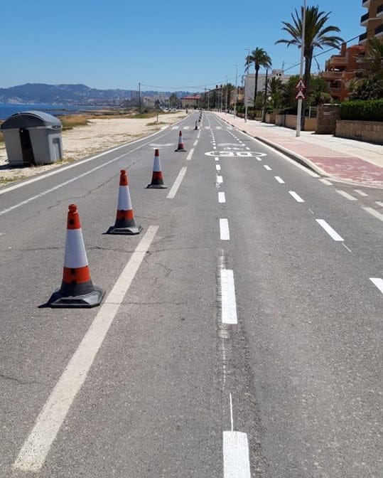 Imagen: Peatonalización del I Montañar Xàbia