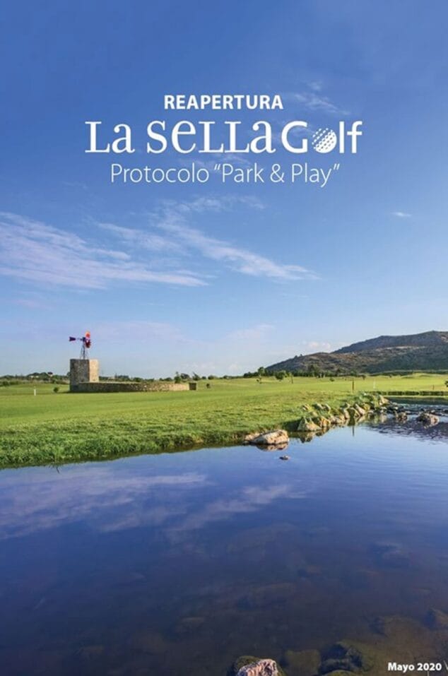 Imagen: Imagen del protocolo elaborado por La Sella Golf para el uso de sus instalaciones