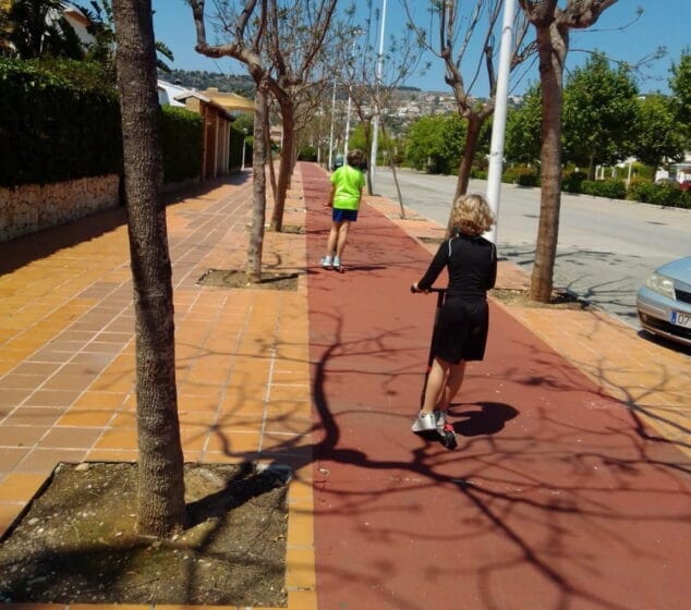 Imagen: Salida de niños durante el Estado de Alarma