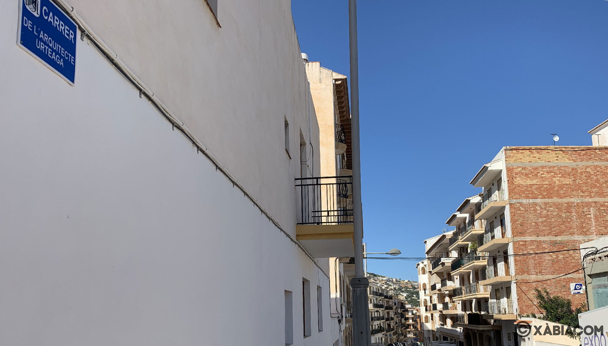 Vista general de la calle Arquitecte Urteaga,