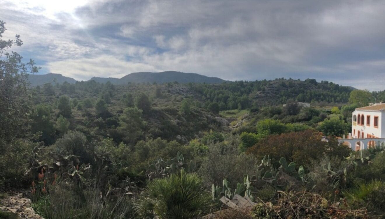 Vistas abiertas desde un chalet en venta en Gata de Gorgos - Terramar Costa Blanca