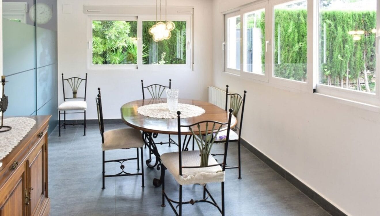 Comedor de un chalet en venta en la zona Toscal de Jávea - Terramar Costa Blanca