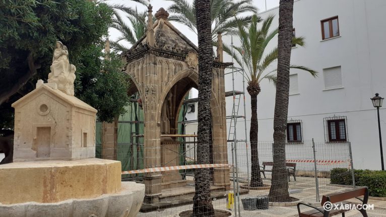 Obras rehabilitacion Templete del Jardín de Loreto