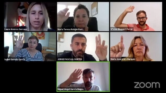 Imagen: Pleno El Poble Nou de Benitatxell mes de junio 2020