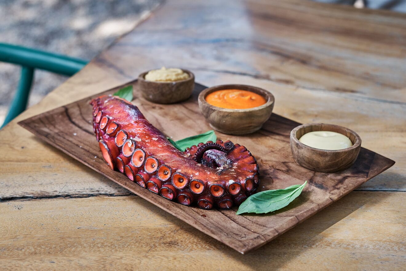 Pulpo fresco en La Bandideta
