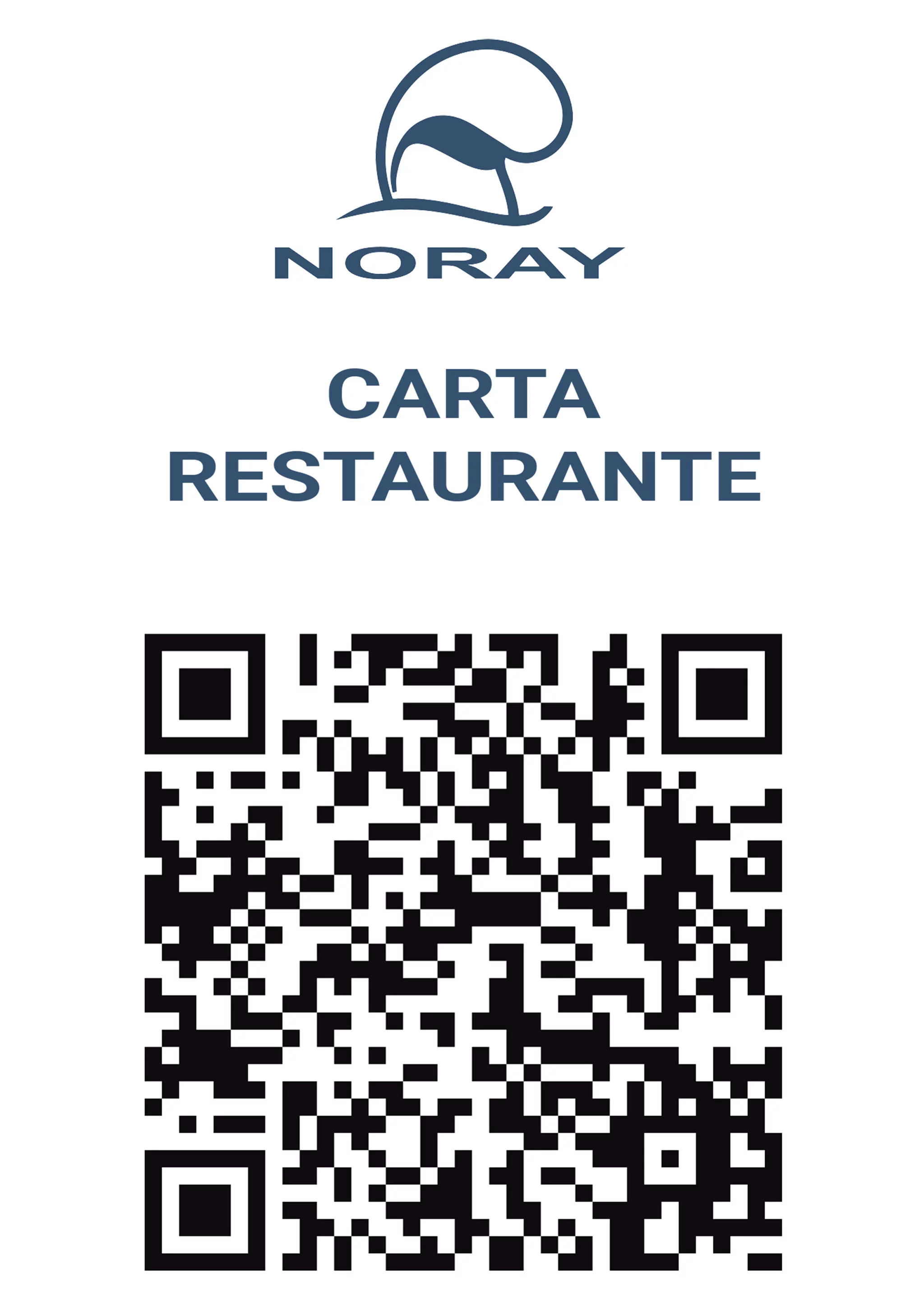 Carta generada con código QR de Restaurante Noray – Avantcem