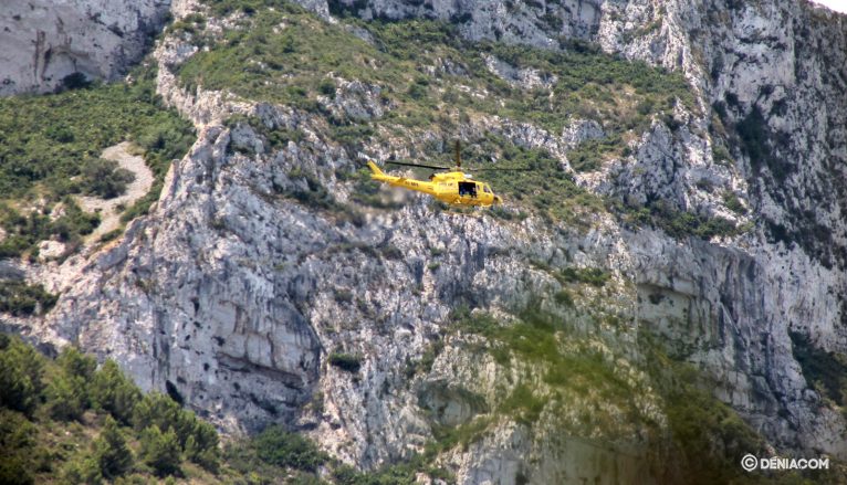 Rescate en el Montgó del grupo de bomberos de Alicante