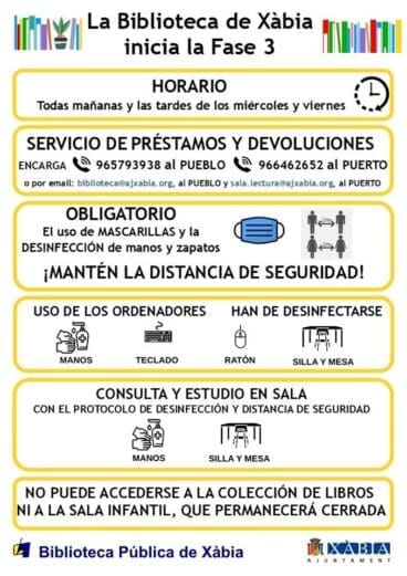 Servicios de la Biblioteca en Fase 3