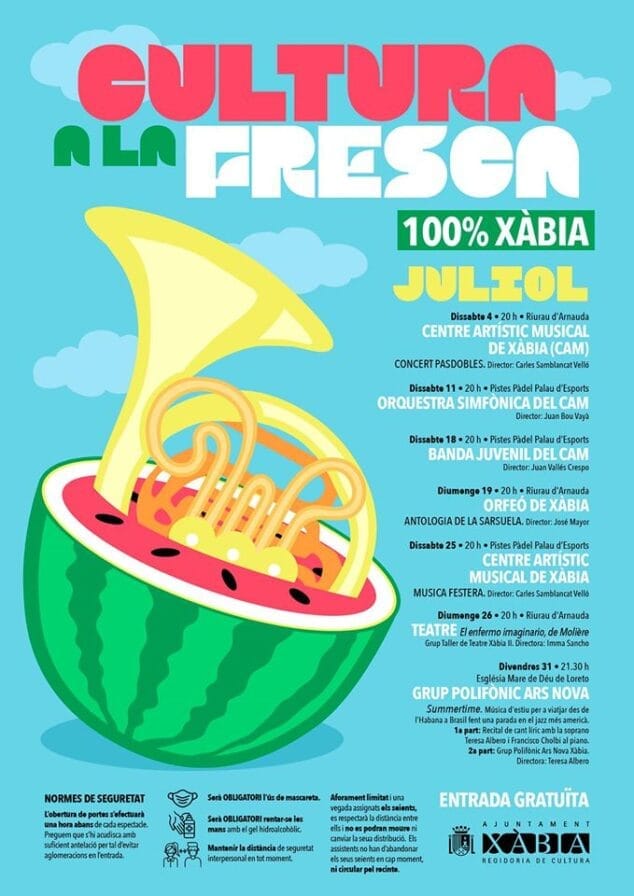 Imagen: Cartel de conciertos de verano 2020