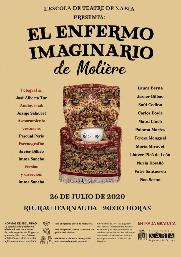 Imagen: Cartel de la obra de Teatro 'El enfermo imaginario'