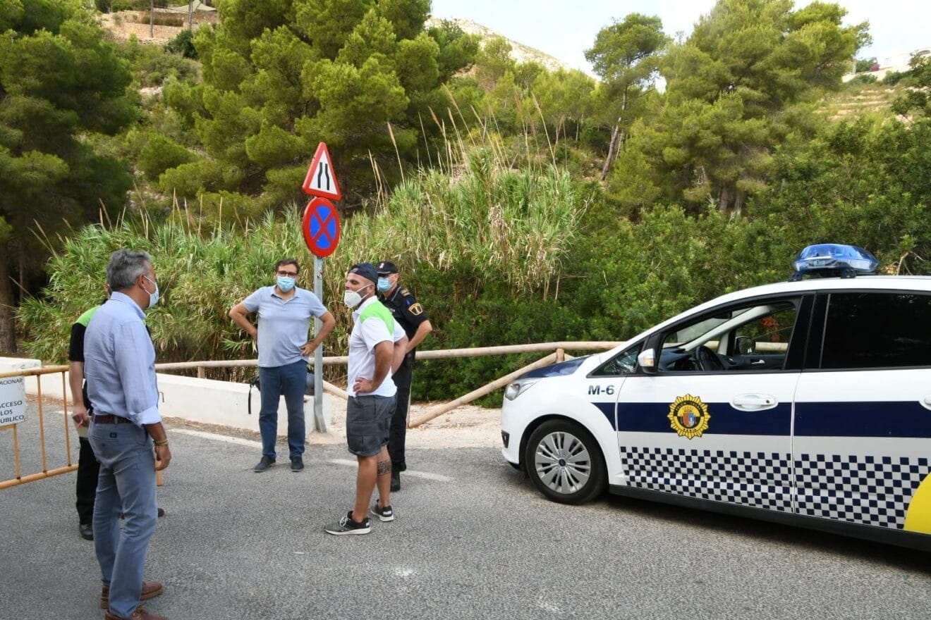 Control de aforo en las playas de Xàbia