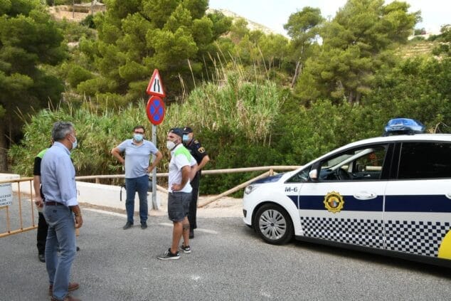 Imagen: Control de aforo en las playas de Xàbia