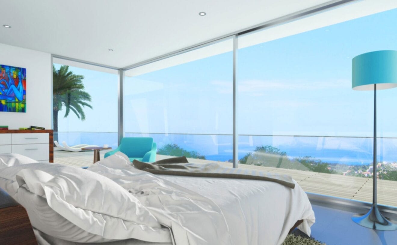 Vistas desde el dormitorio en 'Casa Natalia' - Lucas Graf Projects