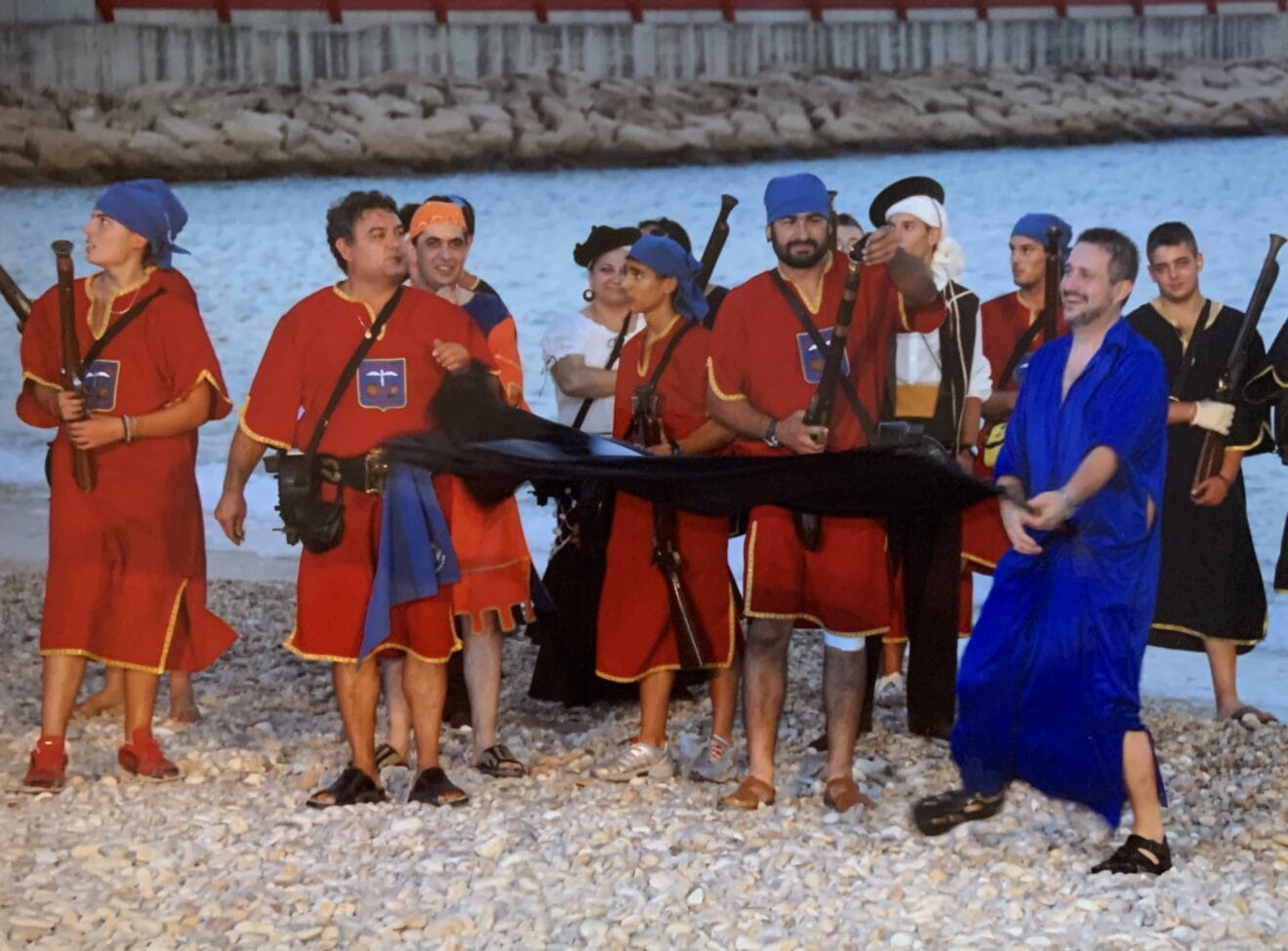 Filà Ballesters Xàbia en el desembarco