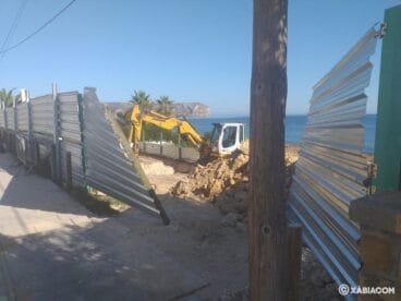 Foto de archivo del inicio de las obras del Restaurante del Segundo Montañar