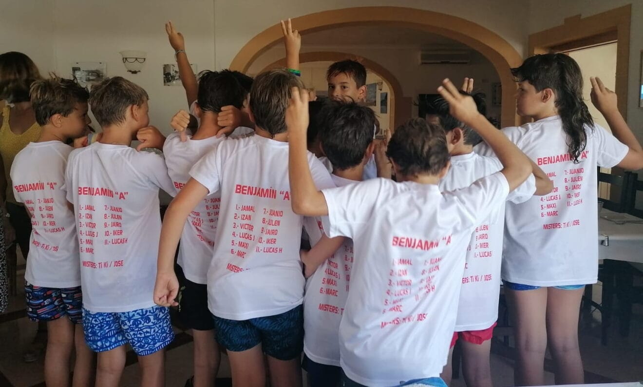 Jugadores del Benjamín 'A' del CD Jávea