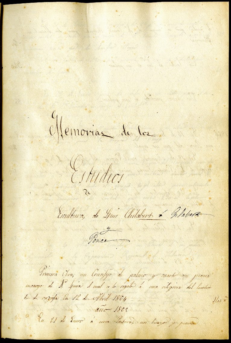 Manuscrito de Luis Gilabert