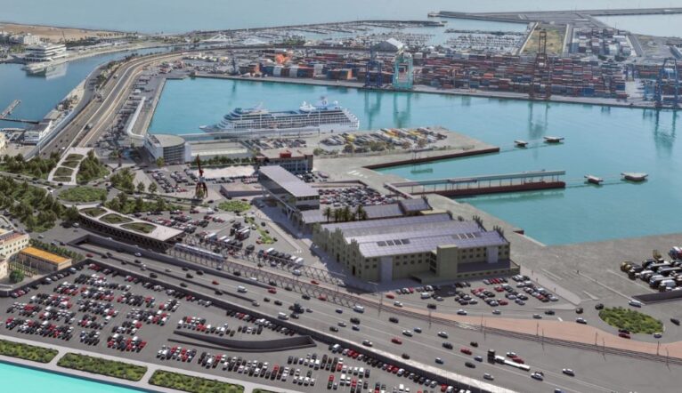 Plano de la terminal del Puerto de Valencia