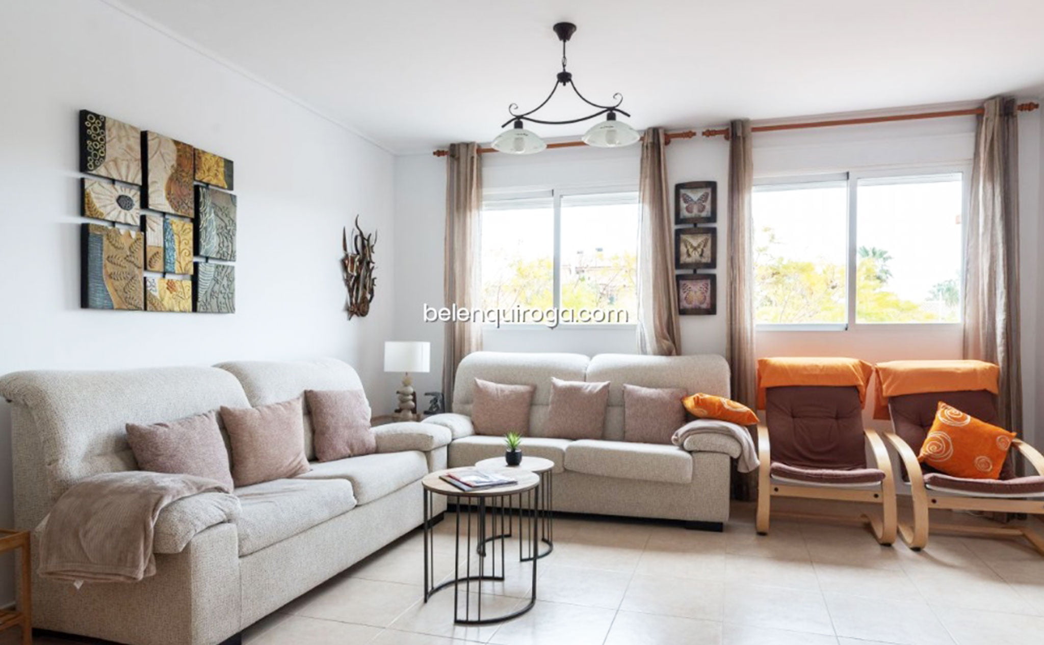 Salón de un apartamento en venta en Jávea – Inmobiliaria Belen Quiroga