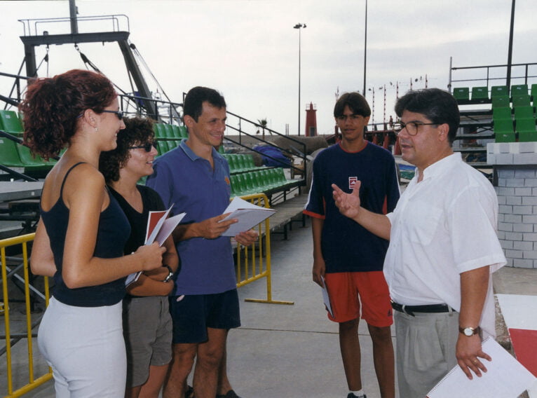 Pedro Duque tijdens de rexicotetie van de IV-editie (1999). Foto Tomas Valles