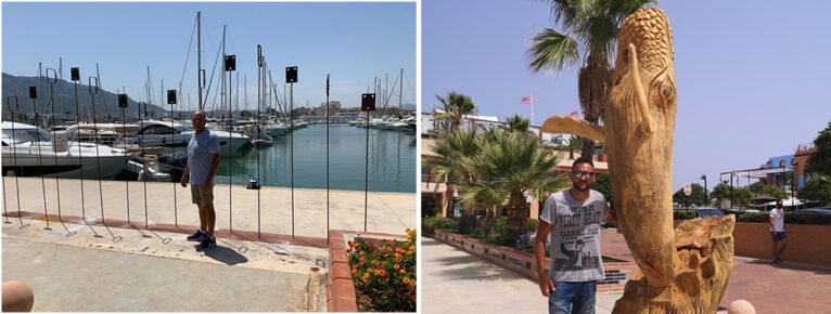 Artistas de Xàbia exponen en el Puerto Marina de Dénia