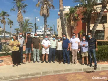 Artistas y organizadores de la exposición