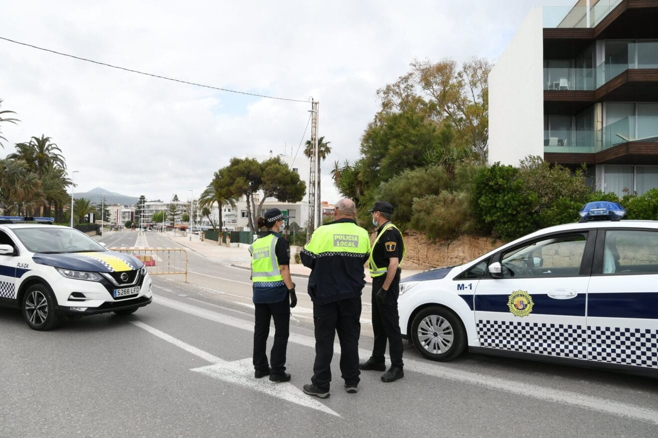 Control policial en Xàbia
