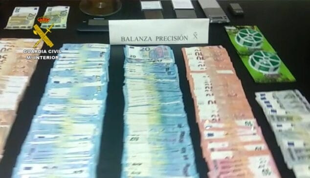 Imagen: Dinero incautado en la operación