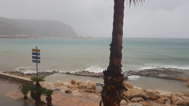 Imagen: Lluvia en el Port de Xàbia