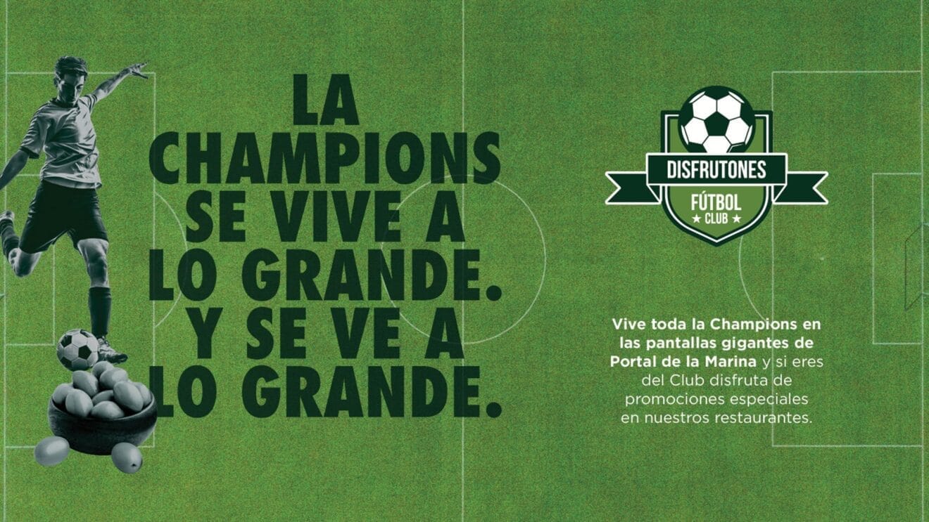 Vive la Champions League en Portal de la Marina