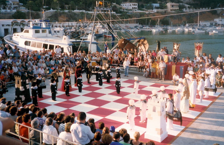 Eerste editie van Living Chess (1996) - Foto William Burgess