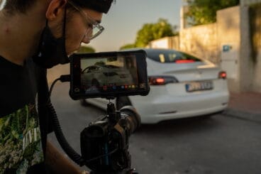 Alex Perez durante el rodaje del spot