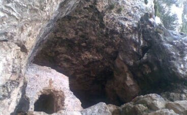 Vista de la Cova de l’Aigua de Dénia